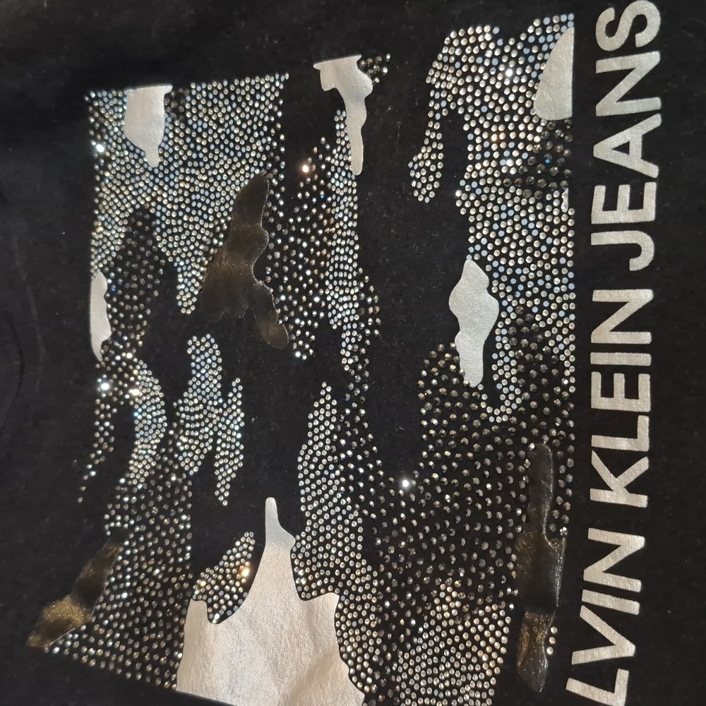 Calvin Klein Jeans Black Logo Patch Crewneck